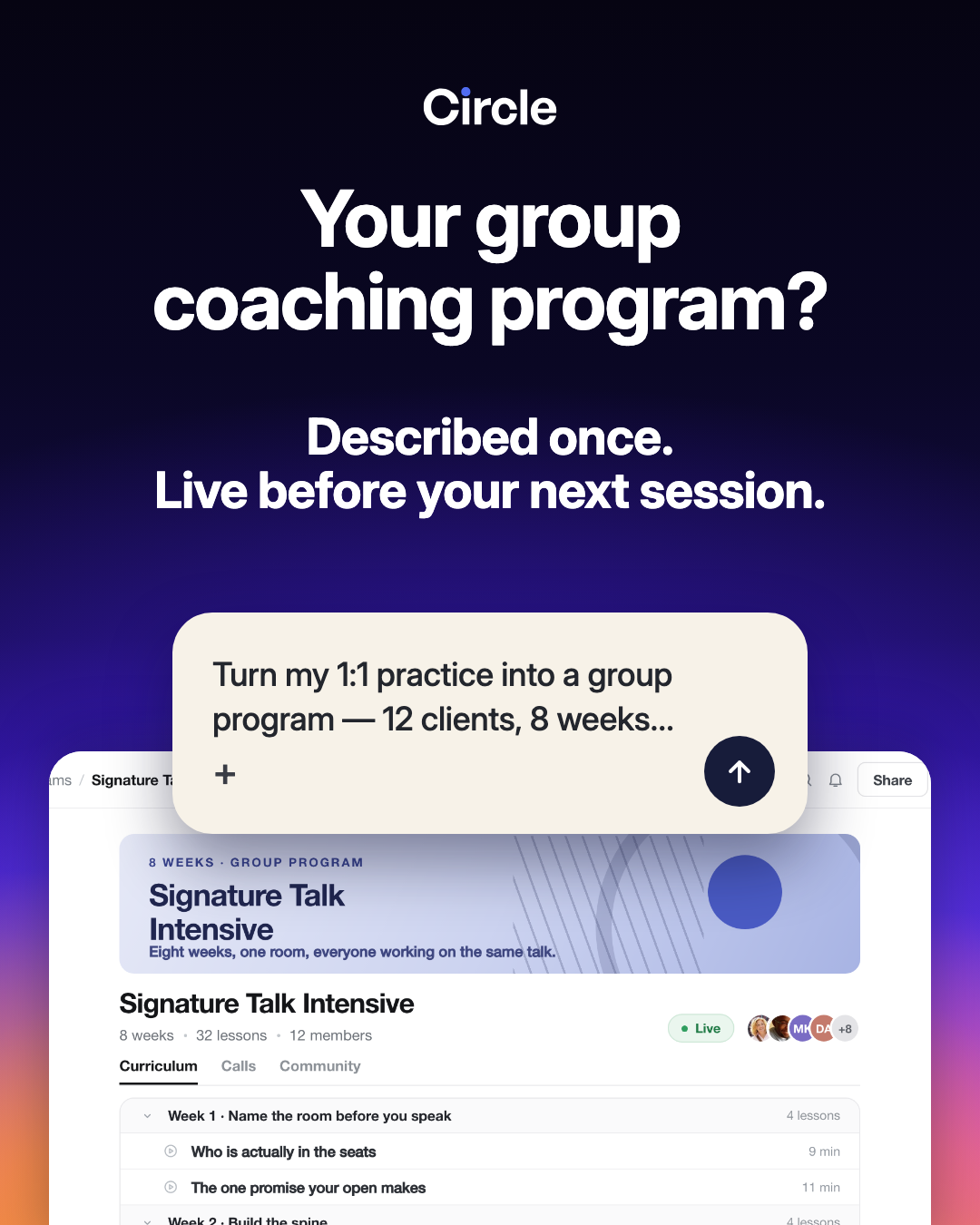group program produced